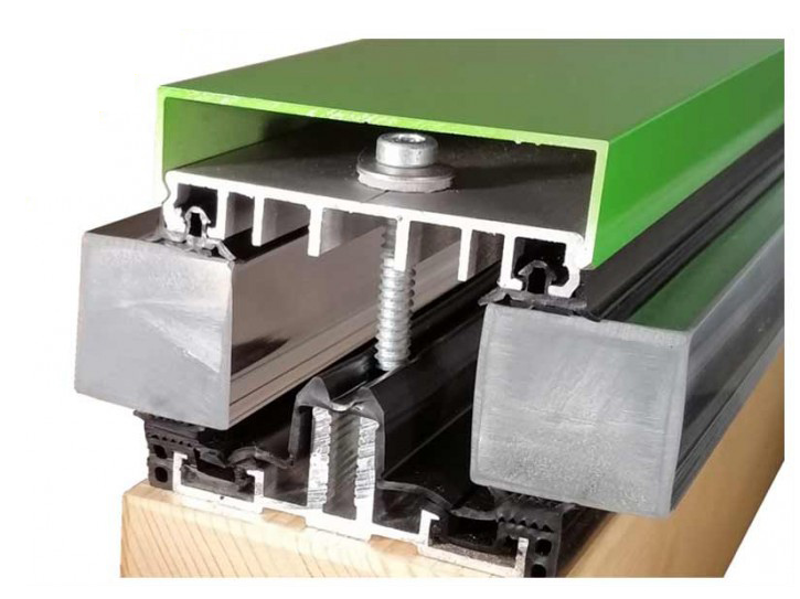 Energiesparglas Verlegesystem 80 mm geprüft Verlegeprofil für 3-fach Glas