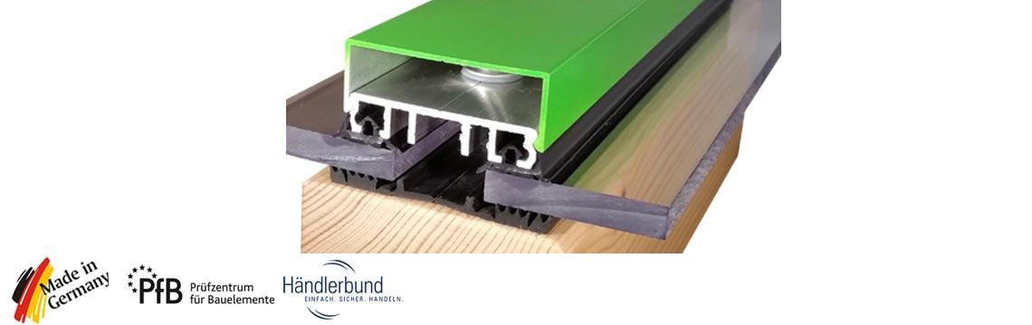 Verlegeprofile für VSG, Stegplatten Verlegeprofile für VSG, Stegplatten